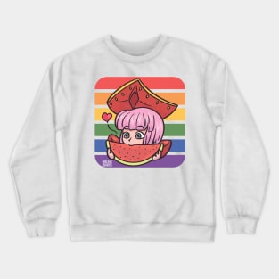 Pride Diana Silvernale Watermelon - Summer Gaming Crewneck Sweatshirt